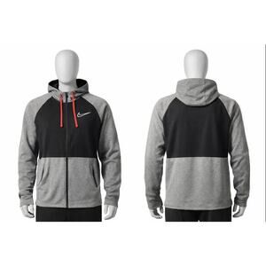 Nike Therma-FIT Full Zip Hoodie Gray Black Colorblock XXL Athletic Jacket